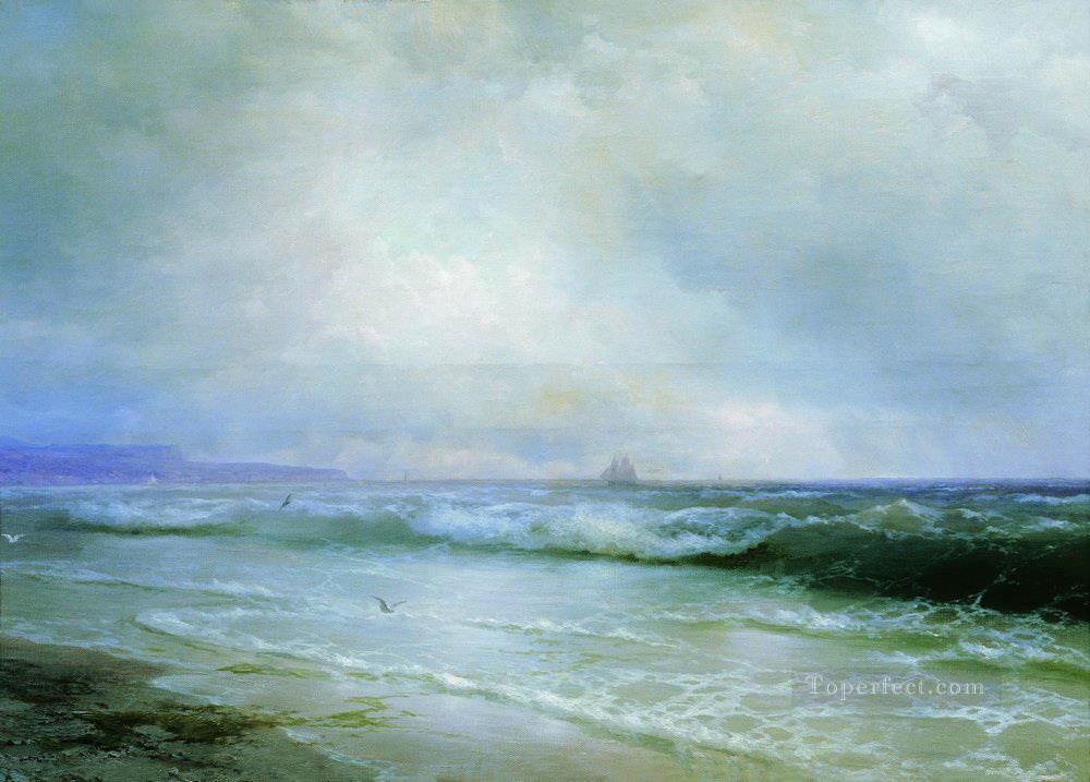 surf 1893 Romantic Ivan Aivazovsky Russian Oil Paintings